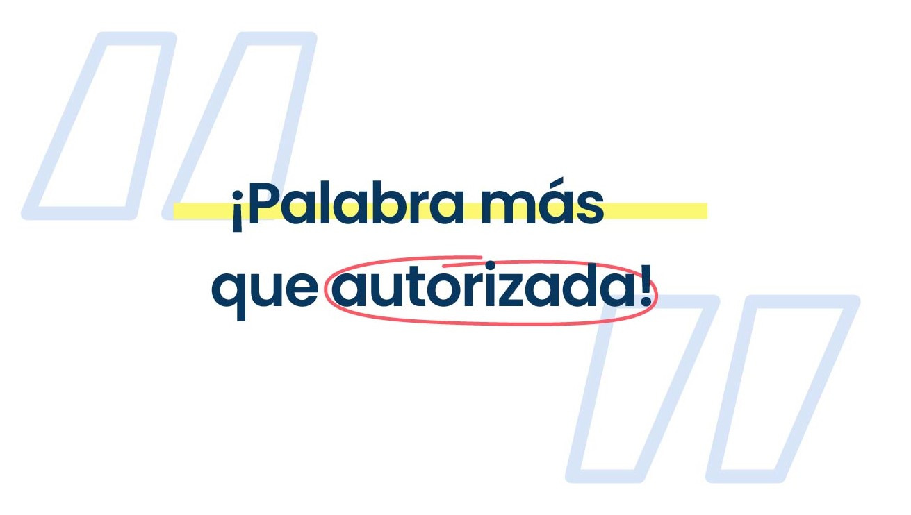 Imágen de PALABRA MS QUE AUTORIZADA!